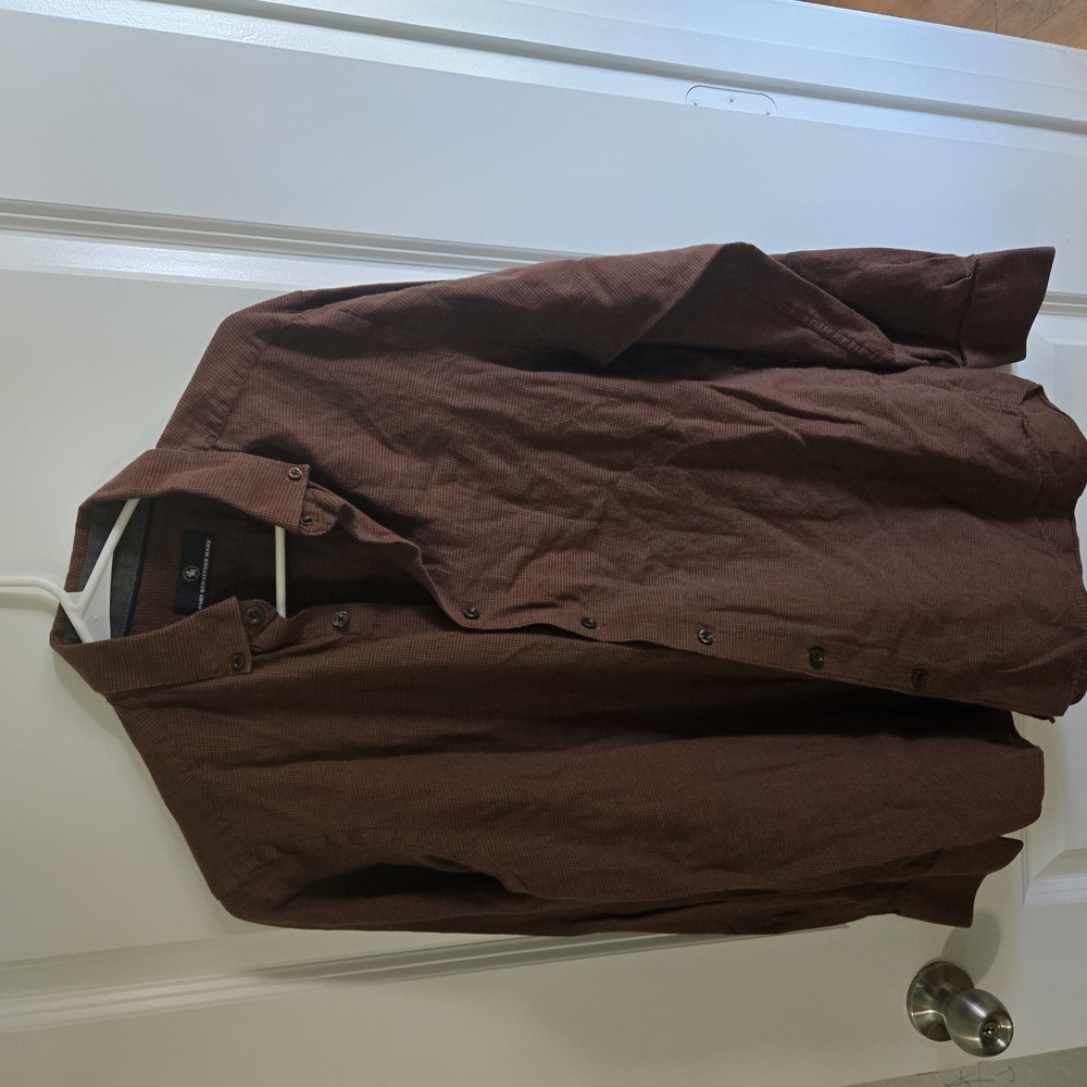 Brown Button-Up Shirt